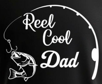 Reel Cool Dad – Funny Fishing Father’s Day Design / Outdoor Dad Gift / Angler Graphic Tee