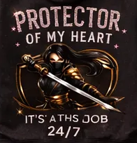 Black hoodie with graphic design and text on the back