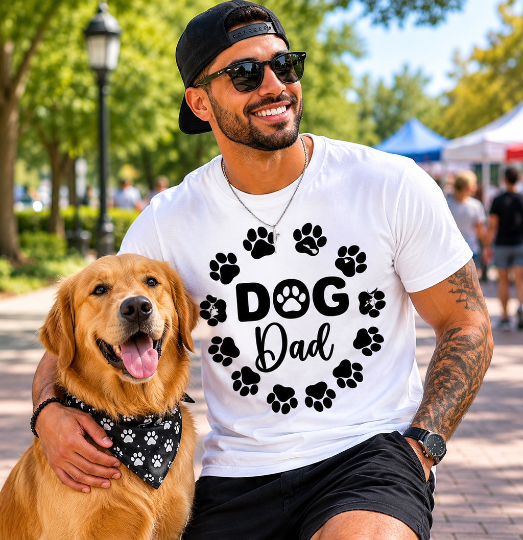 DOG Dad — Paw Circle Tee