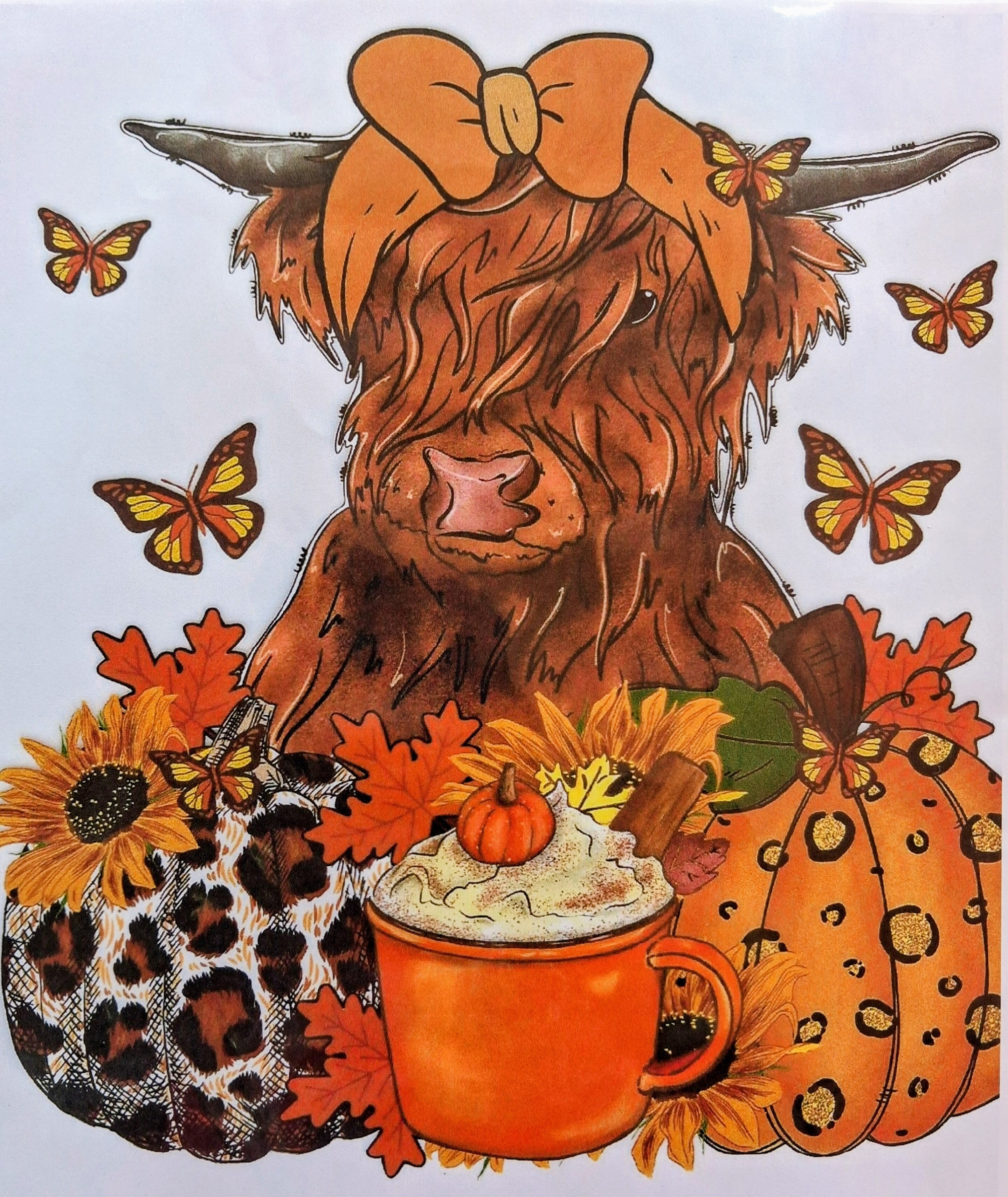 Autumn Highland Cow Cozy Season Tee