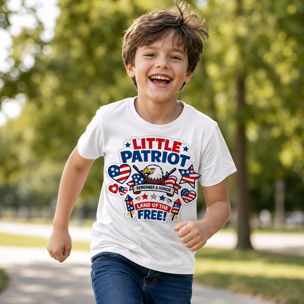 Little Patriot – Land of the Free Tee