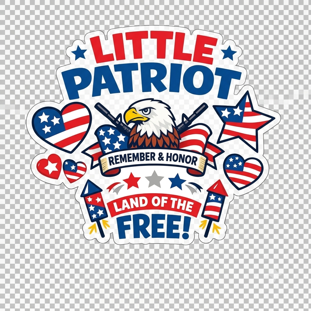 Little Patriot – Land of the Free Tee
