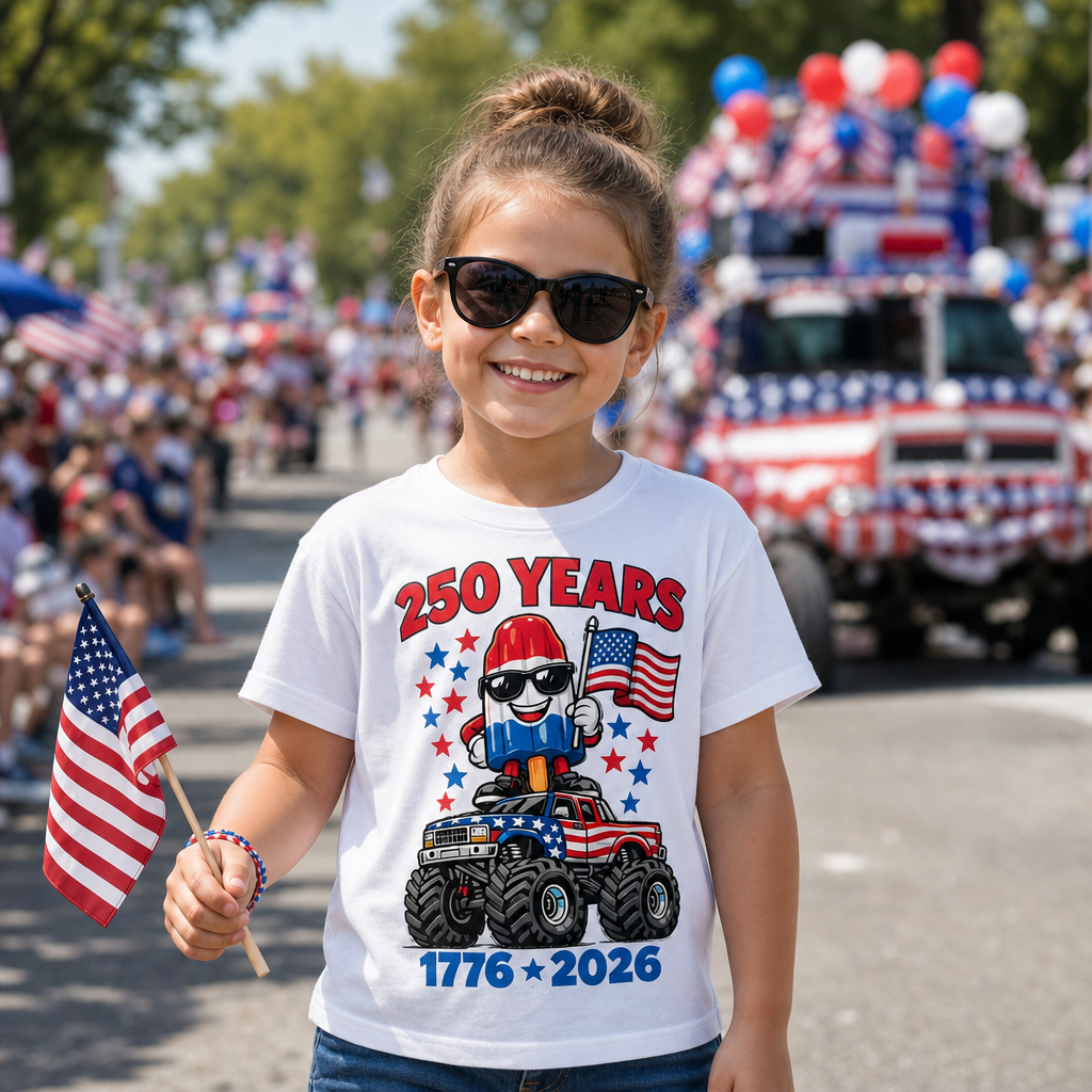 Stars, Stripes & Monster Trucks Tee