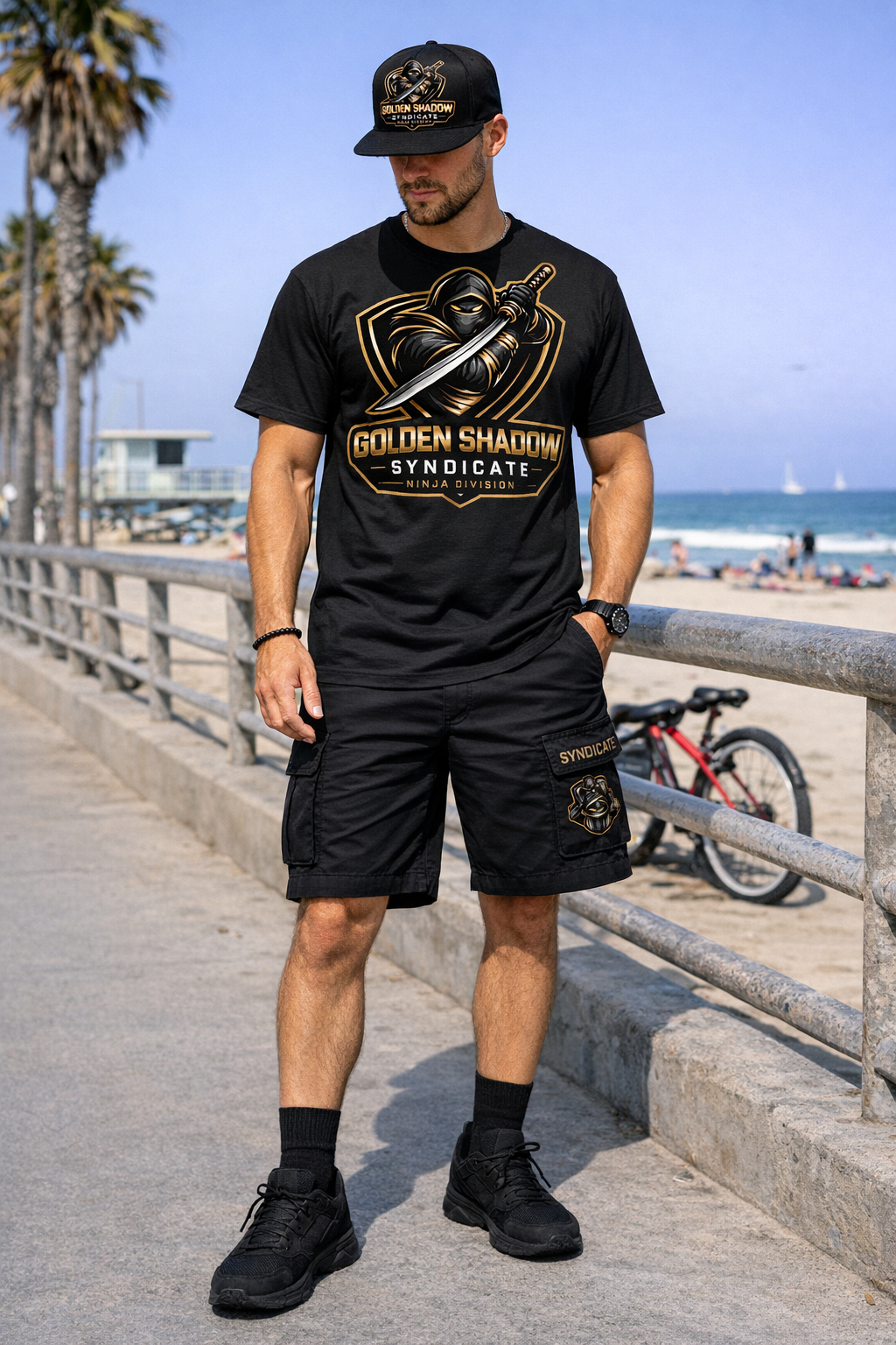 Golden Shadow Summer Sets - Ninja Division   ( Tee+ Cargo + Hat )